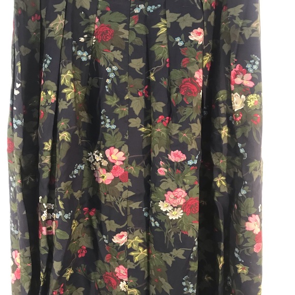 Vintage Floral Herman Geist Rayon Skirt - Picture 7 of 7